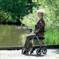 Aluminium Four-wheeled walker